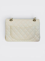 将图片加载到图库查看器，Chanel Timeless Classic Small - Ivory Caviar Gold-tone Hardware

