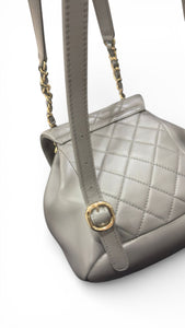 chanel mini duma backpack Chanel Mini Duma Backpack – Dove Grey Lambskin Gold-tone Hardware –  LeidiDonna Luxe Inc