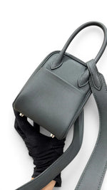 将图片加载到图库查看器，Hermès Mini Lindy Vert Mangrove Swift Leather, Electrum Hardware
