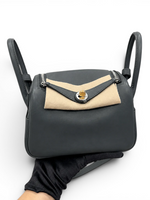 将图片加载到图库查看器，Hermès Mini Lindy Vert Mangrove Swift Leather, Electrum Hardware
