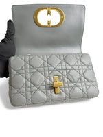 Load image into Gallery viewer, Christian Dior Caro Small – Stone Grey Calfskin, Gold-tone Hardware
