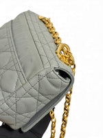 Load image into Gallery viewer, Christian Dior Caro Small – Stone Grey Calfskin, Gold-tone Hardware
