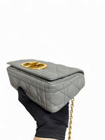 Load image into Gallery viewer, Christian Dior Caro Small – Stone Grey Calfskin, Gold-tone Hardware
