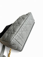Load image into Gallery viewer, Christian Dior Caro Small – Stone Grey Calfskin, Gold-tone Hardware
