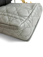 Load image into Gallery viewer, Christian Dior Caro Small – Stone Grey Calfskin, Gold-tone Hardware
