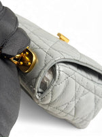 Load image into Gallery viewer, Christian Dior Caro Small – Stone Grey Calfskin, Gold-tone Hardware
