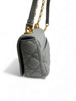 Load image into Gallery viewer, Christian Dior Caro Small – Stone Grey Calfskin, Gold-tone Hardware
