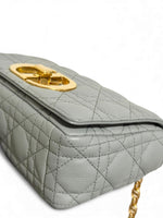 Load image into Gallery viewer, Christian Dior Caro Small – Stone Grey Calfskin, Gold-tone Hardware
