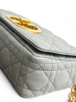 Load image into Gallery viewer, Christian Dior Caro Small – Stone Grey Calfskin, Gold-tone Hardware
