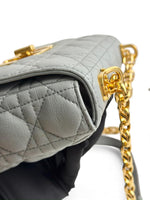 Load image into Gallery viewer, Christian Dior Caro Small – Stone Grey Calfskin, Gold-tone Hardware
