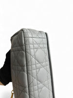 Load image into Gallery viewer, Christian Dior Caro Small – Stone Grey Calfskin, Gold-tone Hardware
