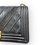 Load image into Gallery viewer, Chanel Leboy Old Medium Mixed Leather Chevron Gold-tone Hardware
