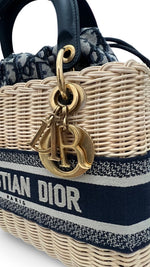 Charger l&#39;image dans la galerie, Christian Dior Lady Dior Natural Wicker - Medium
