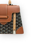 Charger l&#39;image dans la galerie, Goyard Saigon PM Tan/Black Gold-Tone Hardware
