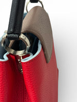 Load image into Gallery viewer, Louis Vuitton LV Capucine BB - Red, Blue, Taupe, Silver-tone Hardware
