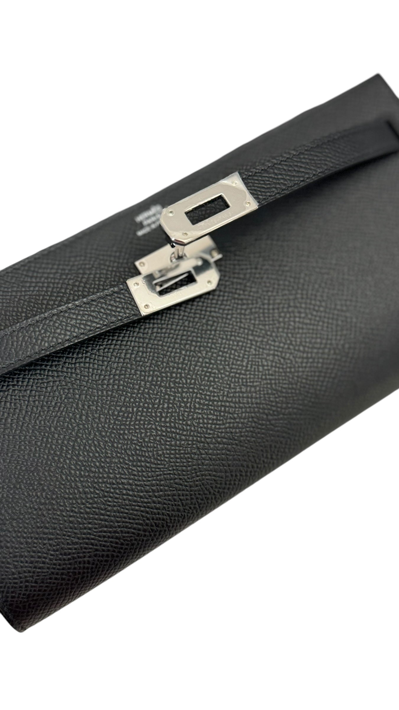 Hermes Kelly To Go Black Epsom Leather Palladium Hardware