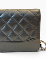 Load image into Gallery viewer, Chanel Gabrielle Quilted Wallet on Chain, Black Calfskin, Mixed-tone Hardware
