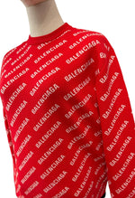 Load image into Gallery viewer, Balenciaga Allover Logo Sweater
