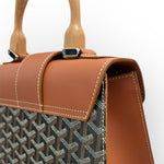 Charger l&#39;image dans la galerie, Goyard Saigon PM Tan/Black Gold-Tone Hardware
