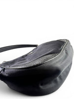 Load image into Gallery viewer, Prada Tessuto Leather and Nylon Baguette - Black, Silver-tone Hardware
