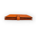 Charger l&#39;image dans la galerie, Hermes H Bearn Wallet Orange Chevre Mysore Palladium Hardware
