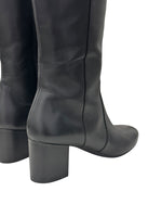 将图片加载到图库查看器，Stuart Weitzman Yuliana 60 Knee-High Zip Boots, Black Nappa Leather, Size US 7B/EU 37.5
