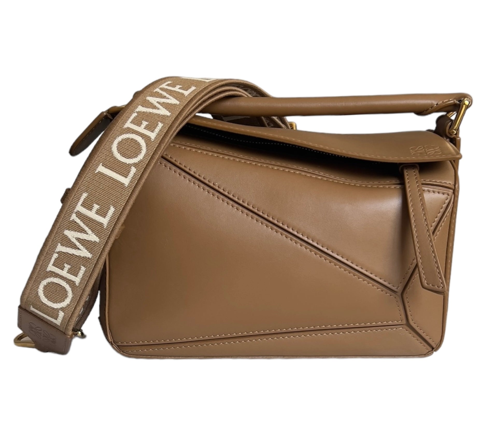 Loewe Puzzle Bag Satin Calfskin Small with Strap