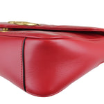 将图片加载到图库查看器，GUCCI GG Marmont Small Calfskin Matelasse Red GHW
