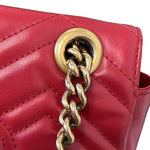 Load image into Gallery viewer, GUCCI GG Marmont Mini Calfskin Matelasse Red GHW
