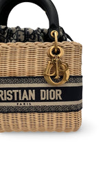 将图片加载到图库查看器，Christian Dior Lady Dior Natural Wicker - Medium
