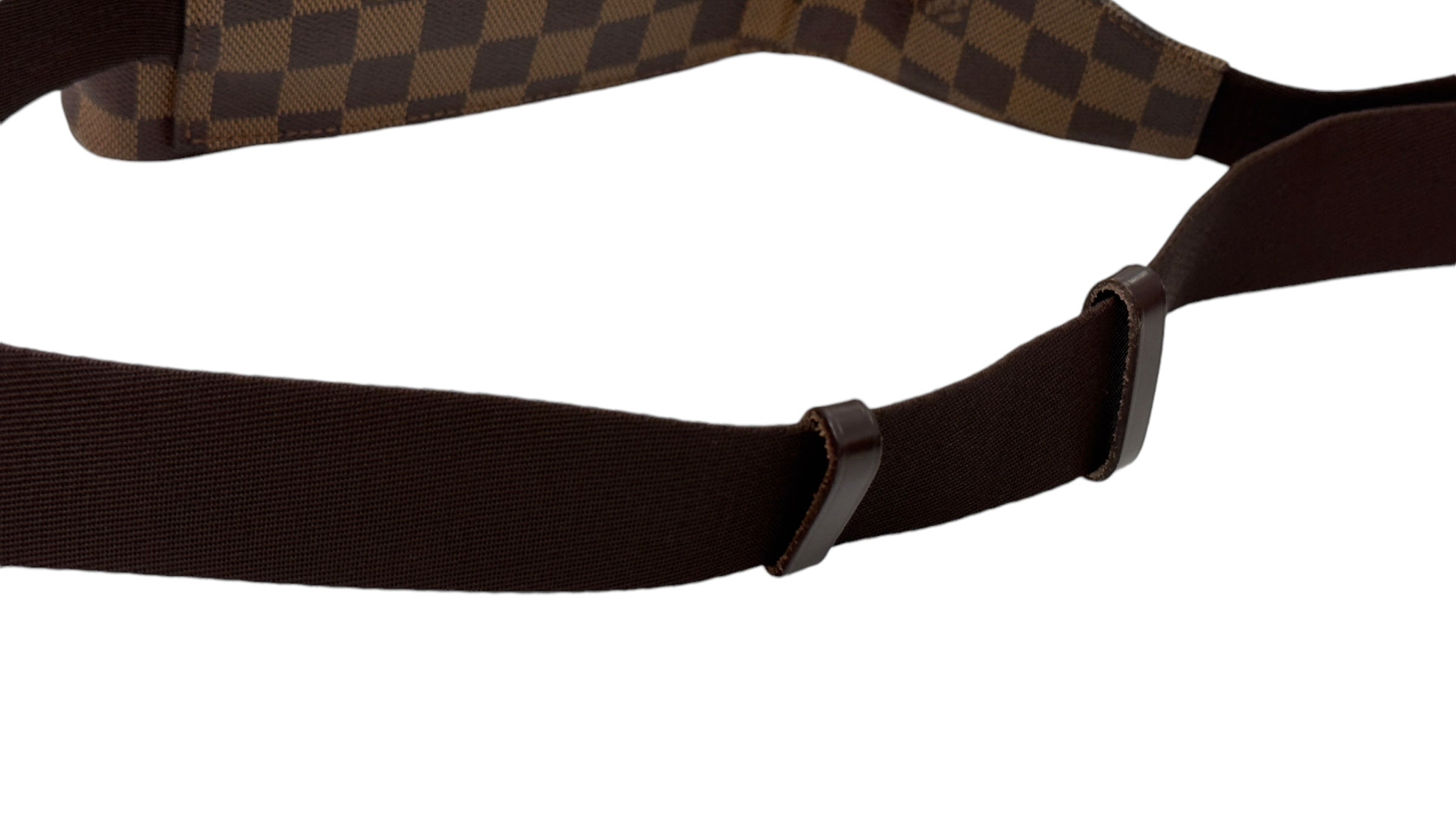 Louis Vuitton Geronimo Waist Bag Damier Ebene Gold-tone