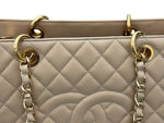 Load image into Gallery viewer, Chanel Grand Shopper Tote GST Dark Beige Caviar Gold-tone Hardware
