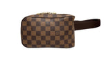 Load image into Gallery viewer, Louis Vuitton Geronimo Waist Bag Damier Ebene Gold-tone
