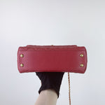 Load image into Gallery viewer, Chanel Coco Handle Small Red Caviar Gold-tone Hardware
