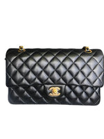 Charger l&#39;image dans la galerie, Chanel Timeless Classic Medium Black Lambskin Gold-tone Hardware
