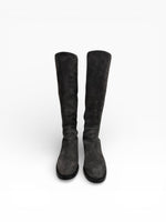 将图片加载到图库查看器，Stuart Weitzman 50/50 Greer City Knee-high Suede Boots Size 37.5
