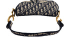 Load image into Gallery viewer, Christian Dior Saddle Bag Medium Navy Oblique Canvass Gold-tone Hardware
