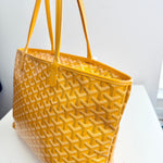 将图片加载到图库查看器，Goyard Artois PM Tote Yellow Goyardine Canvass

