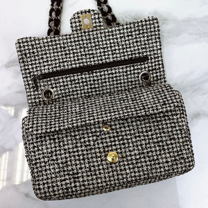 Chanel Shoulder Bag Houndstooth Tweed