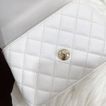 Load image into Gallery viewer, Chanel Coco Handle Mini White Caviar Gold-tone Hardware
