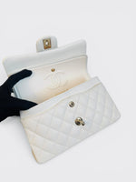 将图片加载到图库查看器，Chanel Timeless Classic Small - Ivory Caviar Gold-tone Hardware
