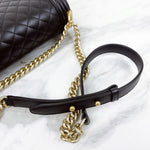 将图片加载到图库查看器，Chanel Leboy New Medium Black Diamond Quilted Lambskin Gold Hardware
