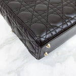 Charger l&#39;image dans la galerie, Christian Dior My Lady ABCDior Small Black Lambskin Gold-tone Hardware
