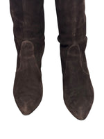 将图片加载到图库查看器，Stuart Weitzman Brown Suede Leather Boots, Size 6 EU

