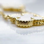 Charger l&#39;image dans la galerie, Van Cleef And Arpels VCA Vintage Alhambra 10 Motifs White Mother of Pearl Yellow Gold
