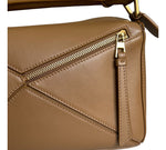 Load image into Gallery viewer, Loewe Puzzle Bag Satin Calfskin Small with Strap
