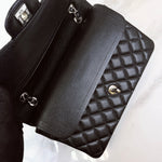 Load image into Gallery viewer, Chanel Classic Medium Black Caviar Silver-tone Hardware
