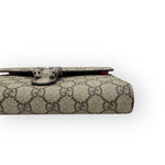 将图片加载到图库查看器，Gucci Dionysus Ebony/Beige GG Supreme Wallet on Chain WOC, Silver-toned Hardware, Red Interior
