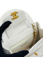 Load image into Gallery viewer, Chanel Kelly Shopping Tote Mini White Calfskin Gold-tone Hardware
