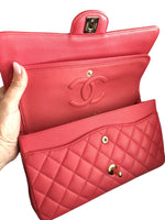 Load image into Gallery viewer, Chanel Timeless Classic Medium Pink Caviar Gold-tone Hardware M/L
